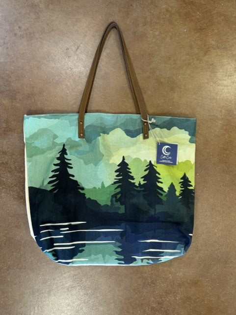 Cotton & Leather Tote