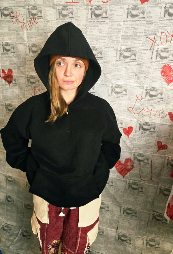 Oversized Hoodie Kangaroo Pocket