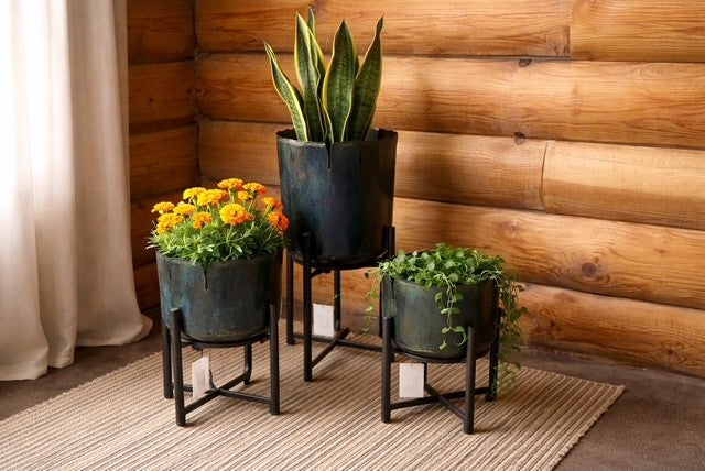 PLANTER W/STAND | PATINA