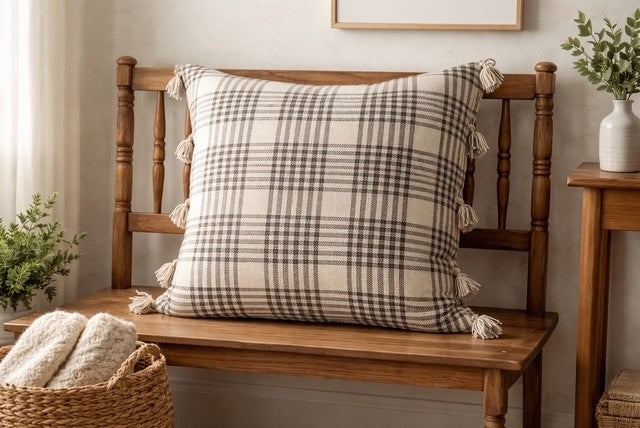 Remi Plaid Outdoor Pillow