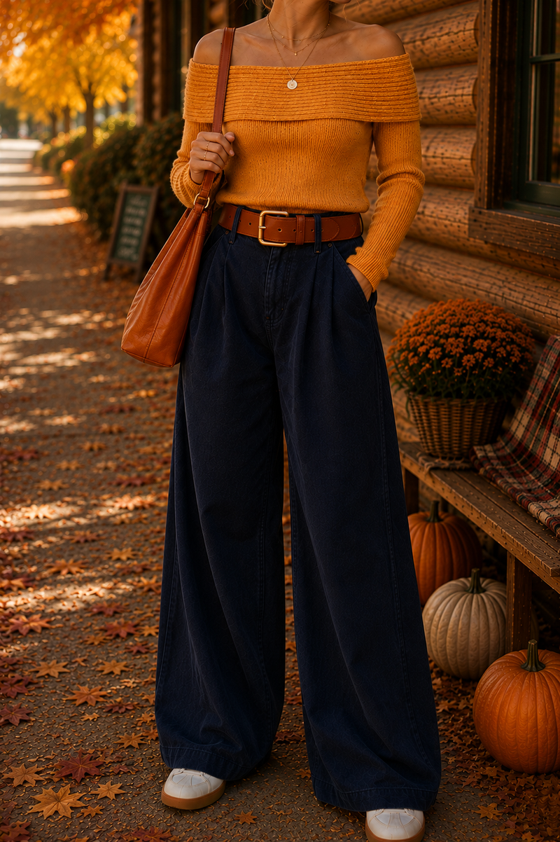 Slouchy Palazzo Jeans