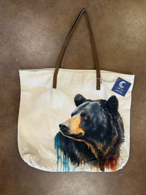 Cotton & Leather Tote