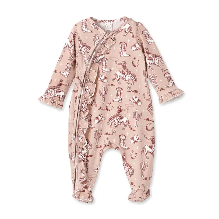 Wild Wrangler Henley Cowboy Romper