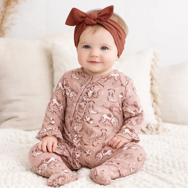 Wild Wrangler Henley Cowboy Romper