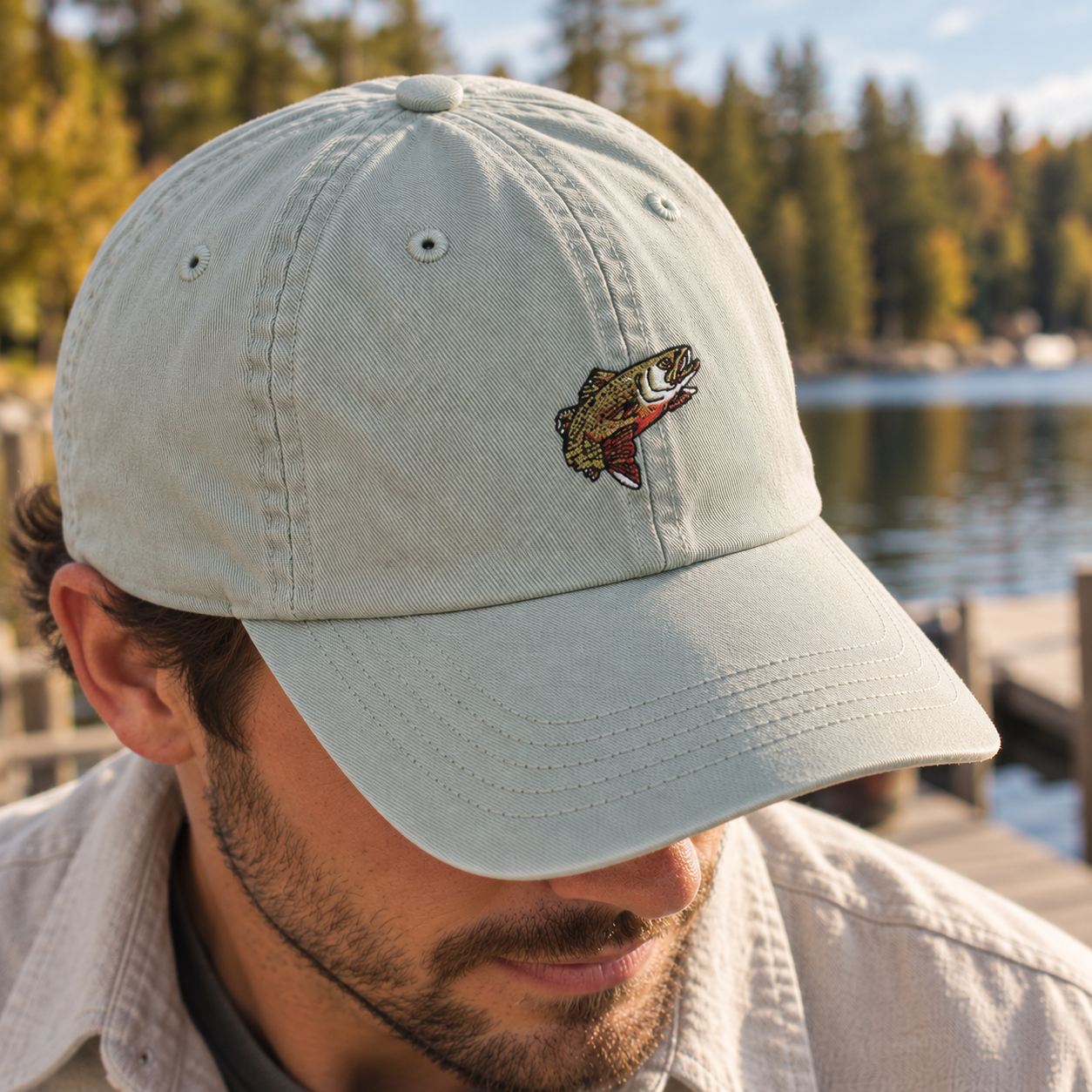 Washed Low-Profile Logger Cap