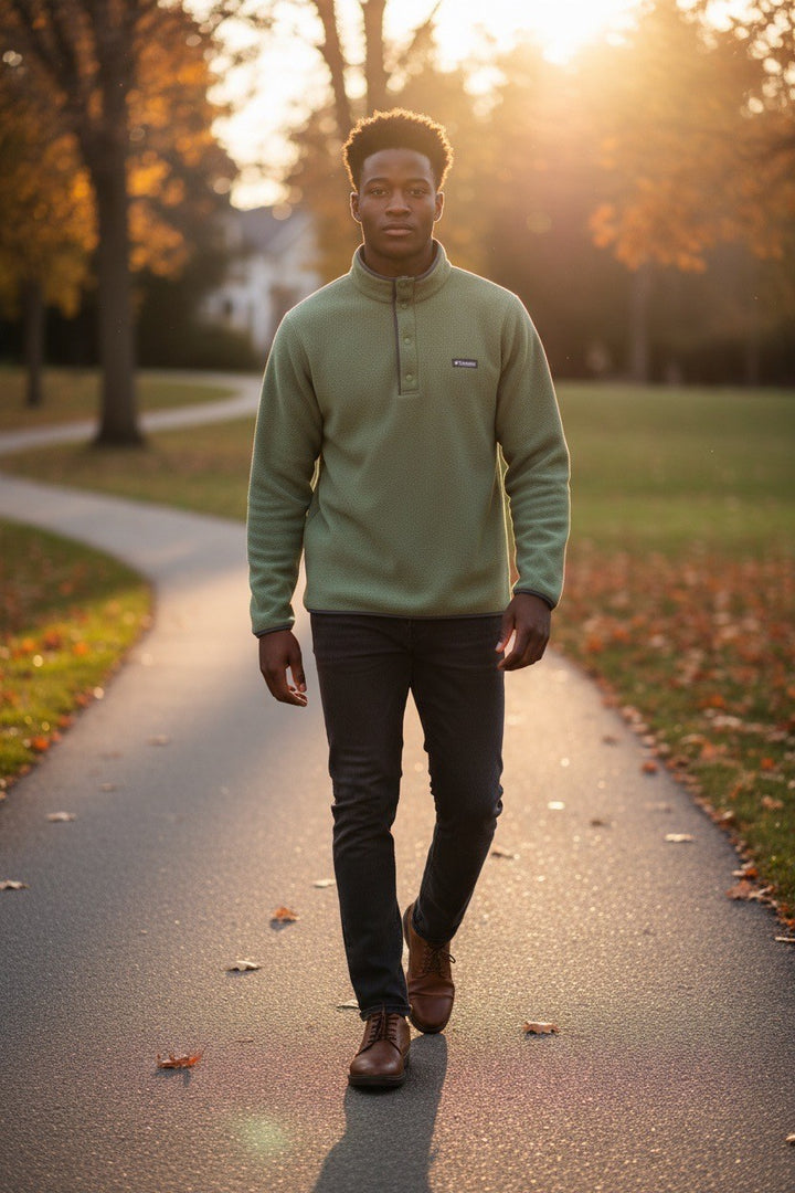 Helvetia II Printed Half Snap Fleece