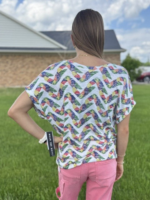 Tribal Mosaic Placement Print Top