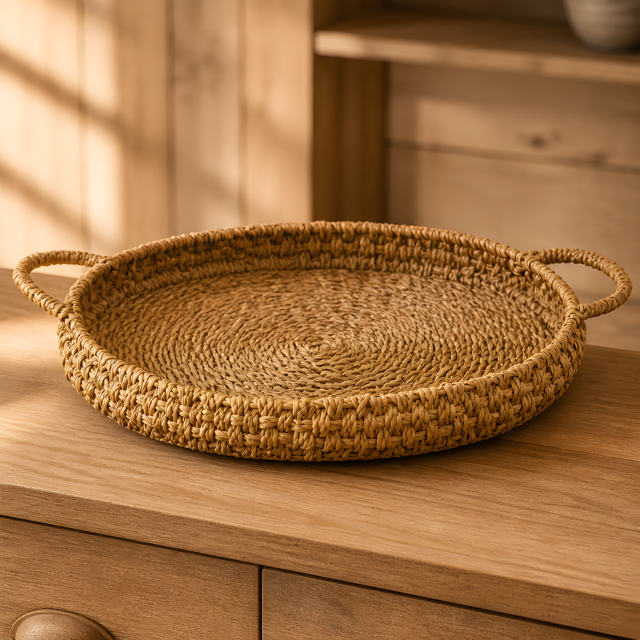 Seagrass Oval Tray