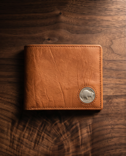 Bison Bifold Wallet + Nickel