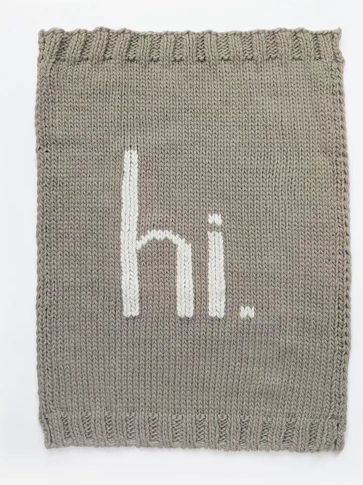 hi. Hand Knit Beanie/Blanket