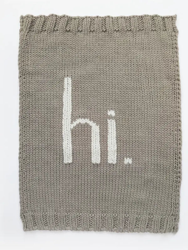 hi. Hand Knit Beanie/Blanket