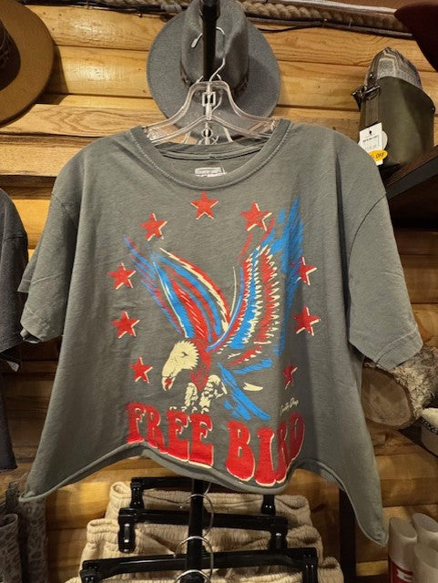Free Bird 22 Vintage Relaxed Crop T-Shirt
