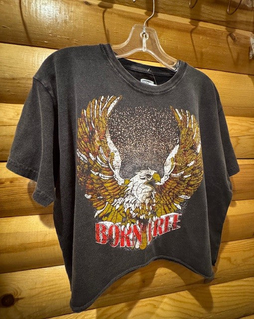 Born Free Oversized 90's vibe Cropped T-Shirt