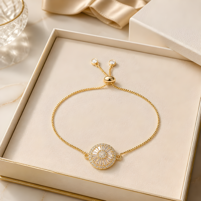 Claudia Crystal Slider Bracelet