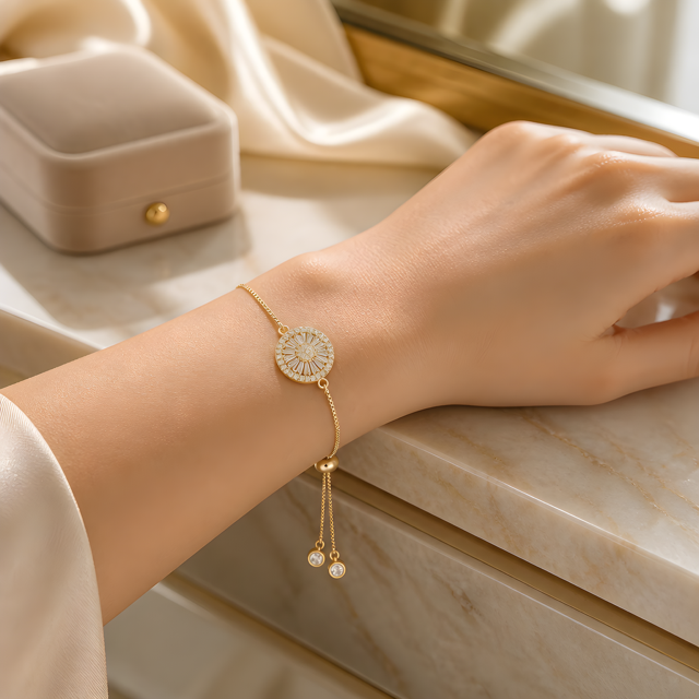 Claudia Crystal Slider Bracelet