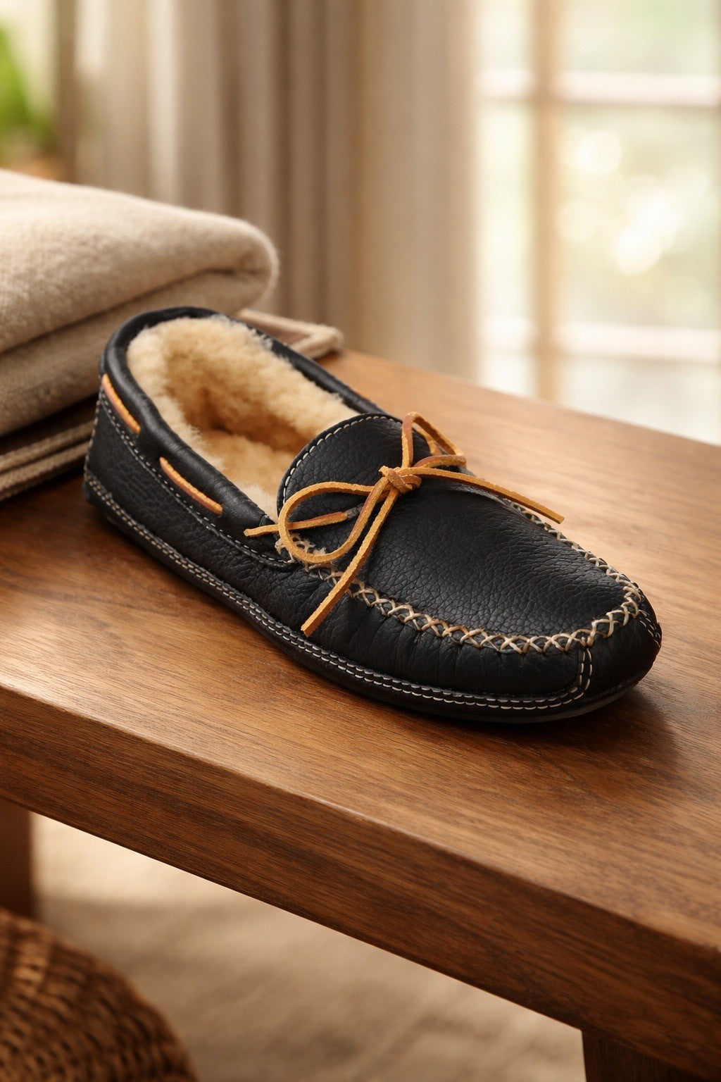 Sheepskin Moose Slipper