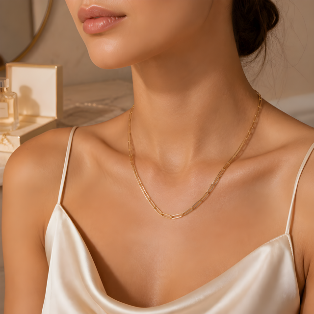 Paige Paperclip Necklace