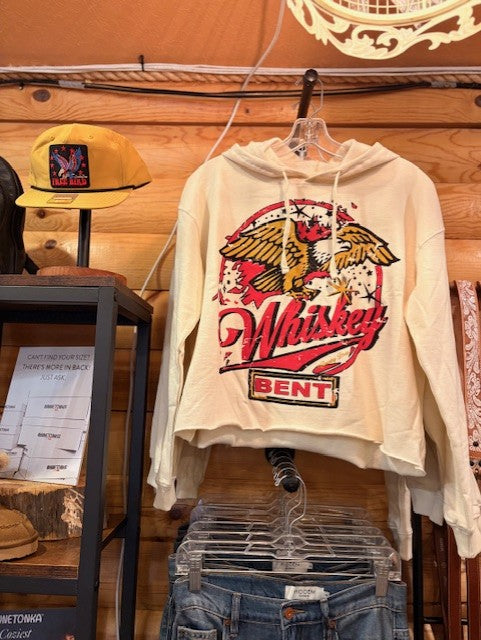 Whiskey Bent Cropped Hoodie