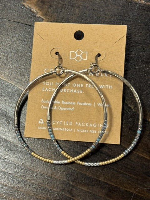 Seed Bead Hoops