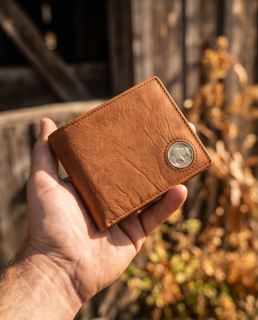 Bison Bifold Wallet + Nickel