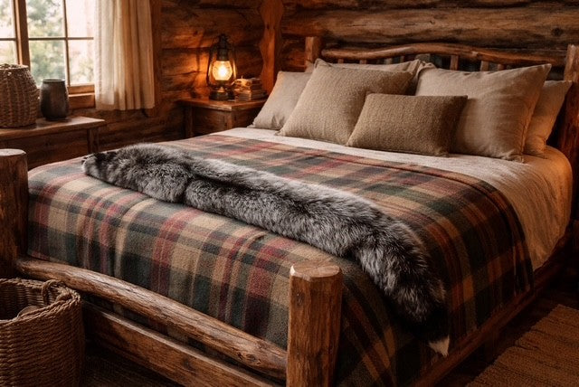 FUR PELT SILVER FOX (57"Lx8"W)