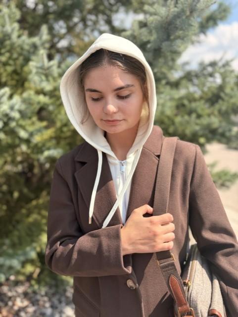 Car Coat With Fooler Hoodie