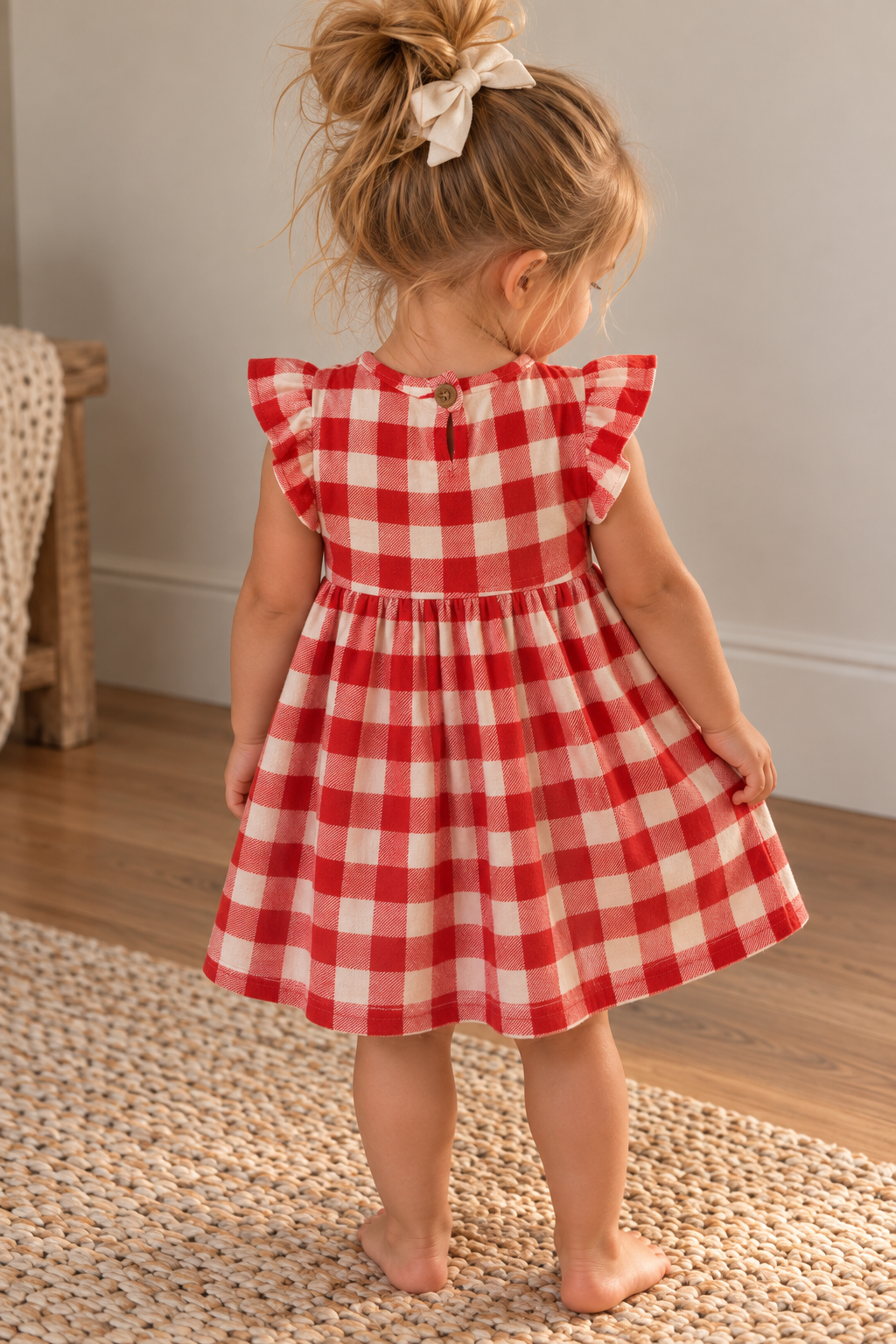 Tesa Babe Soft Bamboo Picnic Plaid Summer Dress