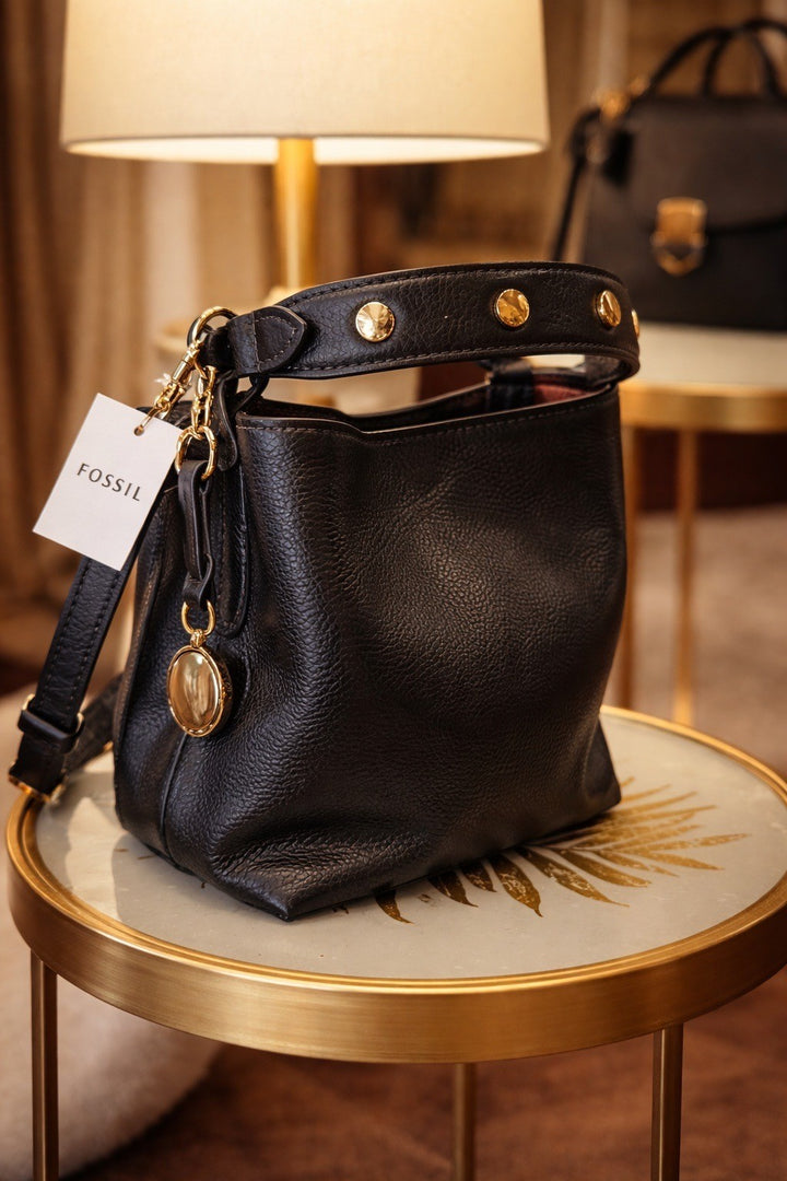 Jessie Leather Small Bucket Crossbody