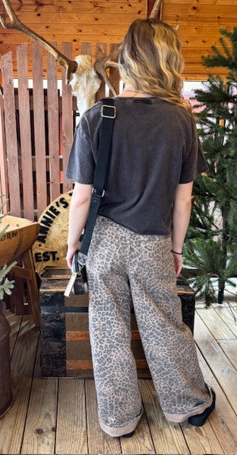 Marli Denim Leopard Pant