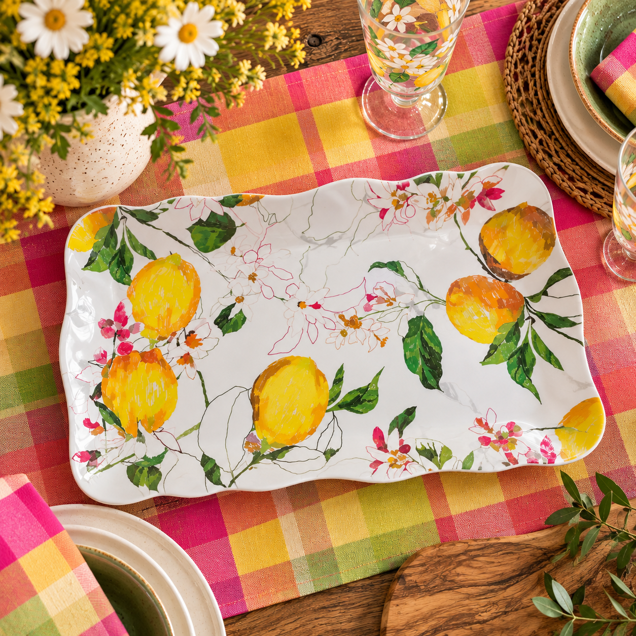 LemonCello Melamine Platter