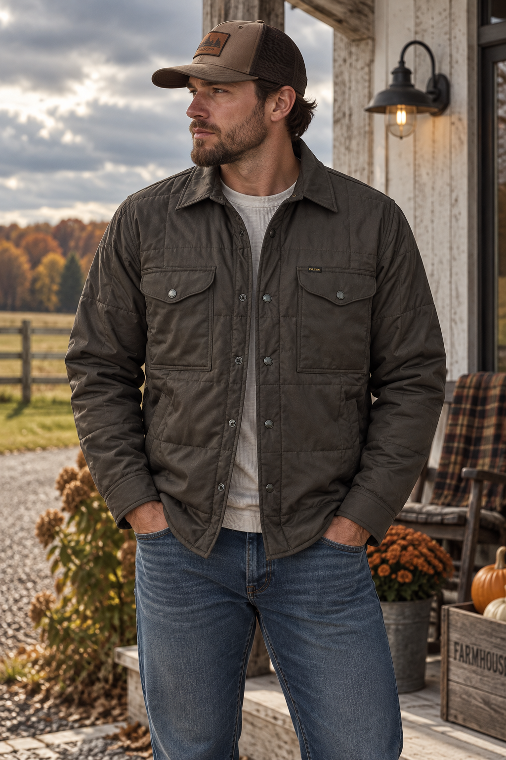 Filson Cover Cloth Quilted Jac-Shirt