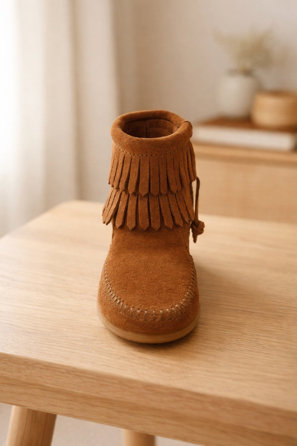 DOUBLE FRINGE SIDE ZIP