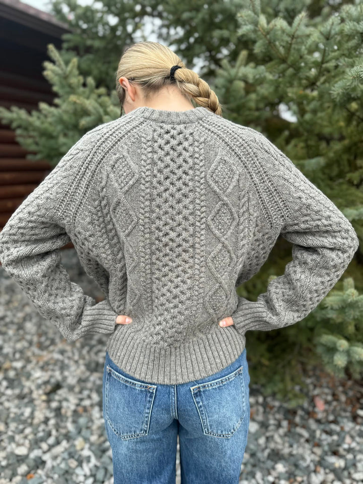 Cropped Fisherman Sweater