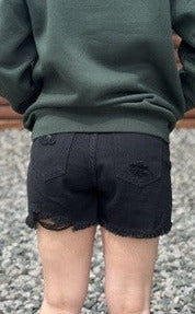 CASUAL DENIM SHORTS | BLACK