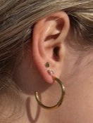 Tessa Medium Hoops | Gold