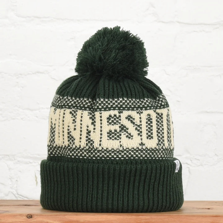 Minnesota Pom Jacquard Beanie