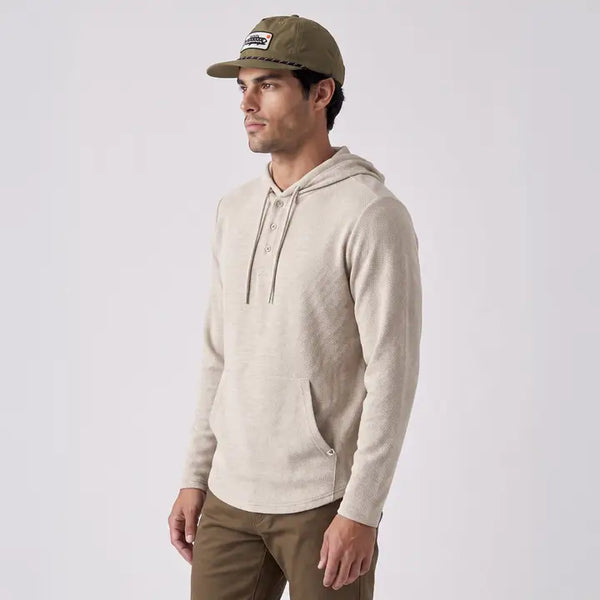 Men's Lichen Stretch Hooded Henley