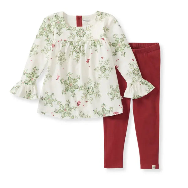 Holiday Snowflakes Organic Tunic & Pants