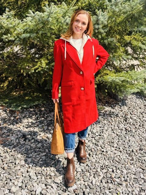 Car Coat With Fooler Hoodie