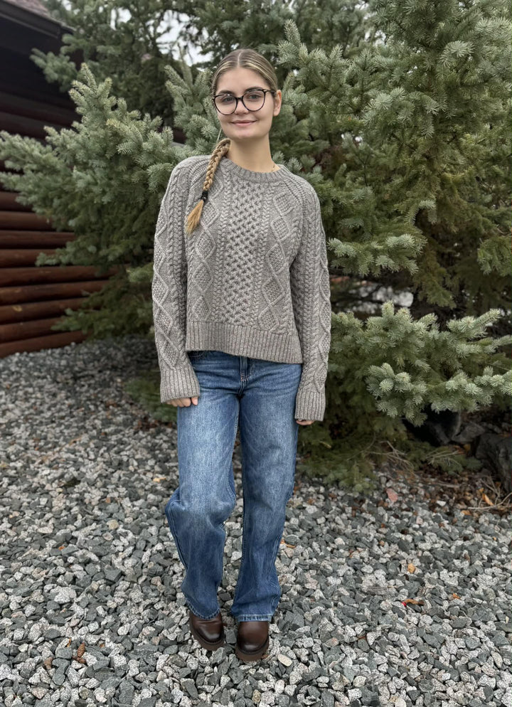 Cropped Fisherman Sweater