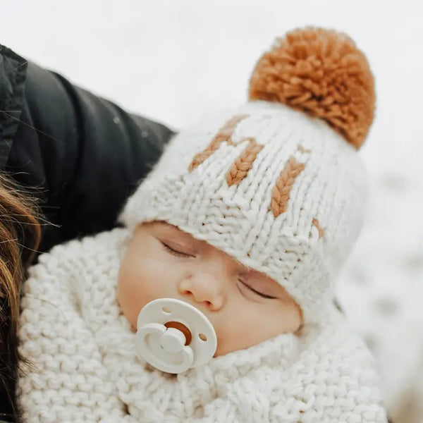 hi. Hand Knit Beanie/Blanket