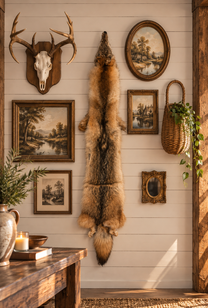 Timber Wolf Fur Pelt